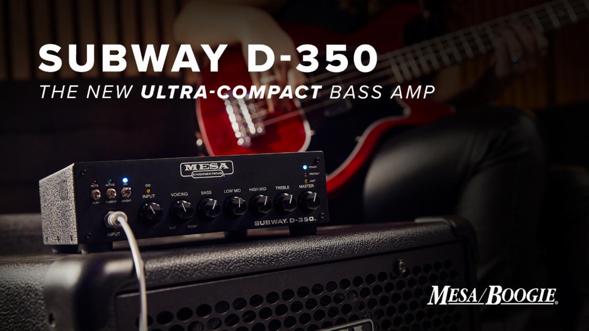 the New Subway D-350 Bass Amp is the Smallest and Lightest Bass Amp in MESA History