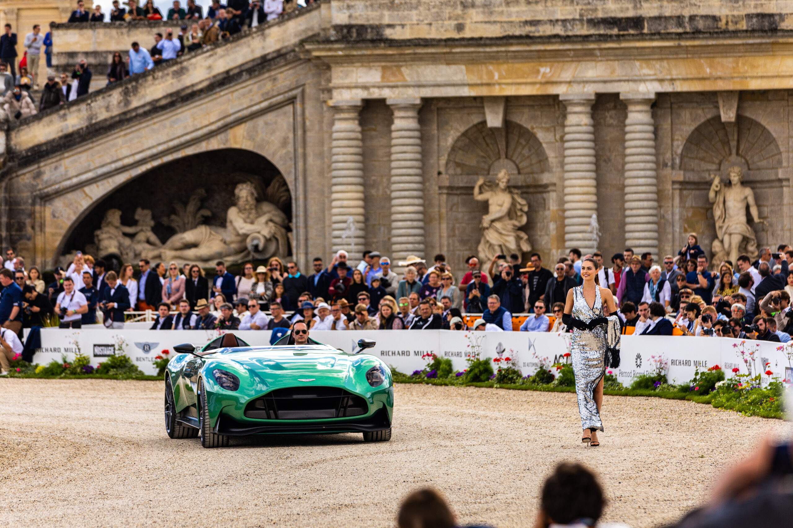 ASTON MARTIN DBR22 NAMED BEST OF SHOW CONCOURS D’ELEGANCE AT CHANTILLY ARTS & ELEGANCE RICHARD MILLE