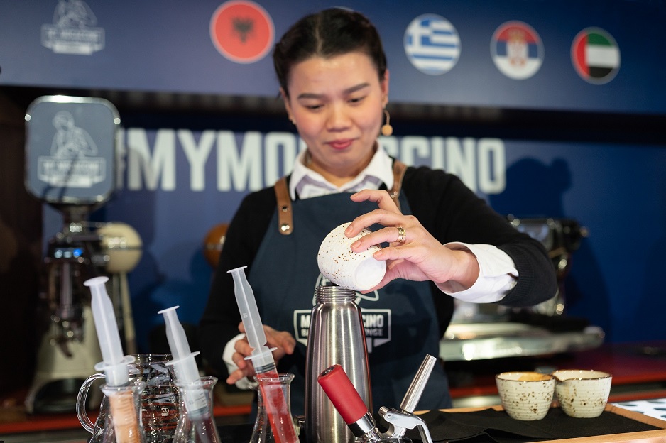 Kiah Parangue from the UAE triumphs at the International Finals of My Mocaccino Barista Challenge by Lavazza