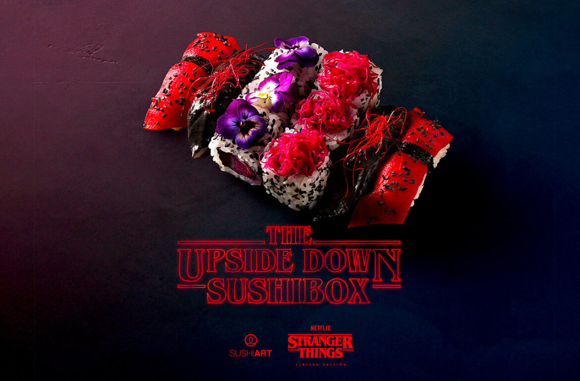 SUSHIART CELEBRATES 10TH ANNIVERSARY WITH UPSIDE-DOWN SUSHI BOX, PAYING TRIBUTE TO NETFLIX’S STRANGER THINGS