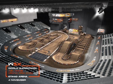 Etihad Arena set to transform into epic supercross dirt track ahead of World Supercross Abu Dhabi Grand Prix 