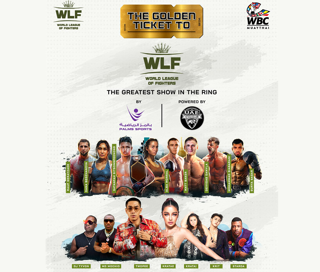 WORLD LEAGUE OF FIGHTERS ANNOUNCES GRAND LAUNCH EVENT IN BANGKOK