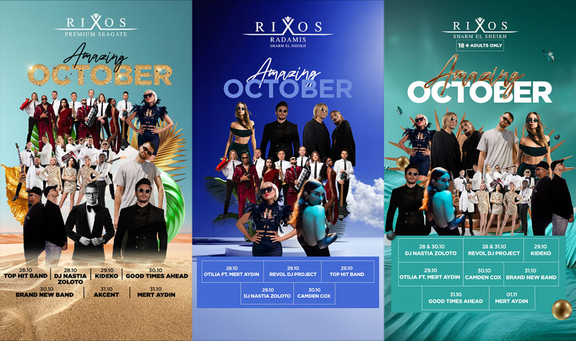 Rixos Hotels Egypt Gears Up for an Unforgettable Lineup of Concerts, Sports, and Fitness Events this October